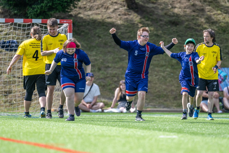 Impressionen der 4 Runde der Together League. Outdoorhandball Tournier auf der Sportanlage Halden, in St.Gallen am 11.06.2023. (Claudio Kernen)