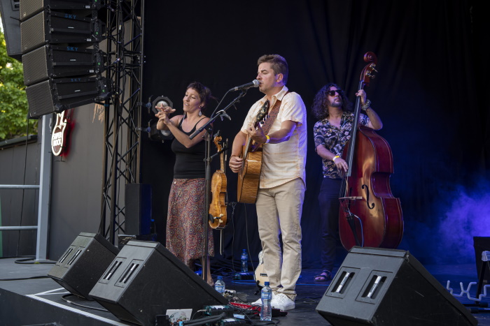 Singing Hands Day Bastoun on stage of the Super Bock at the 56th Montreux Jazz Festival, 16th of July 2022,  (c) Emilien Itim